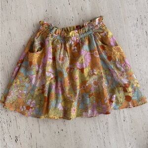 Show Me Your MuMu Floral Ruffle Skirt, Small